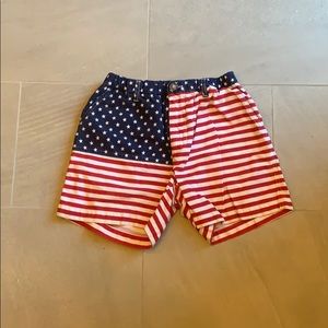 “Merica” Chubbies. Men’s S. Elastic waistband